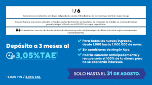 Nuevo Depósito a 3 meses Self Bank